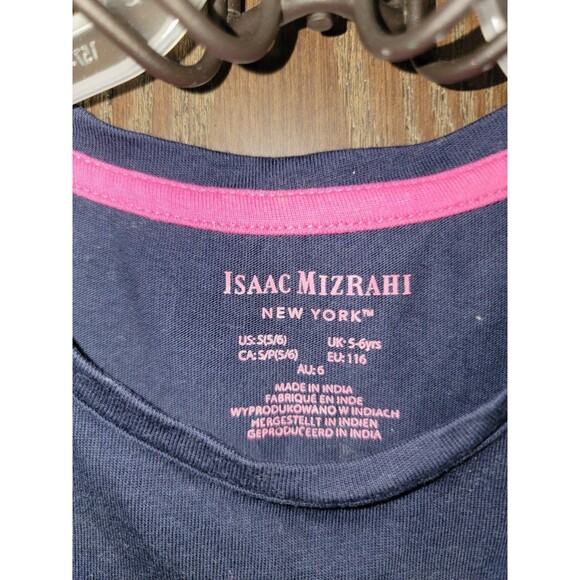 Isaac Mizrahi Navy sequin owl top toddler girl 4 ug - Picture 4 of 5